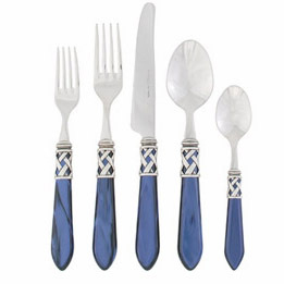 Vietri Aladdin Antique Blue Flatware