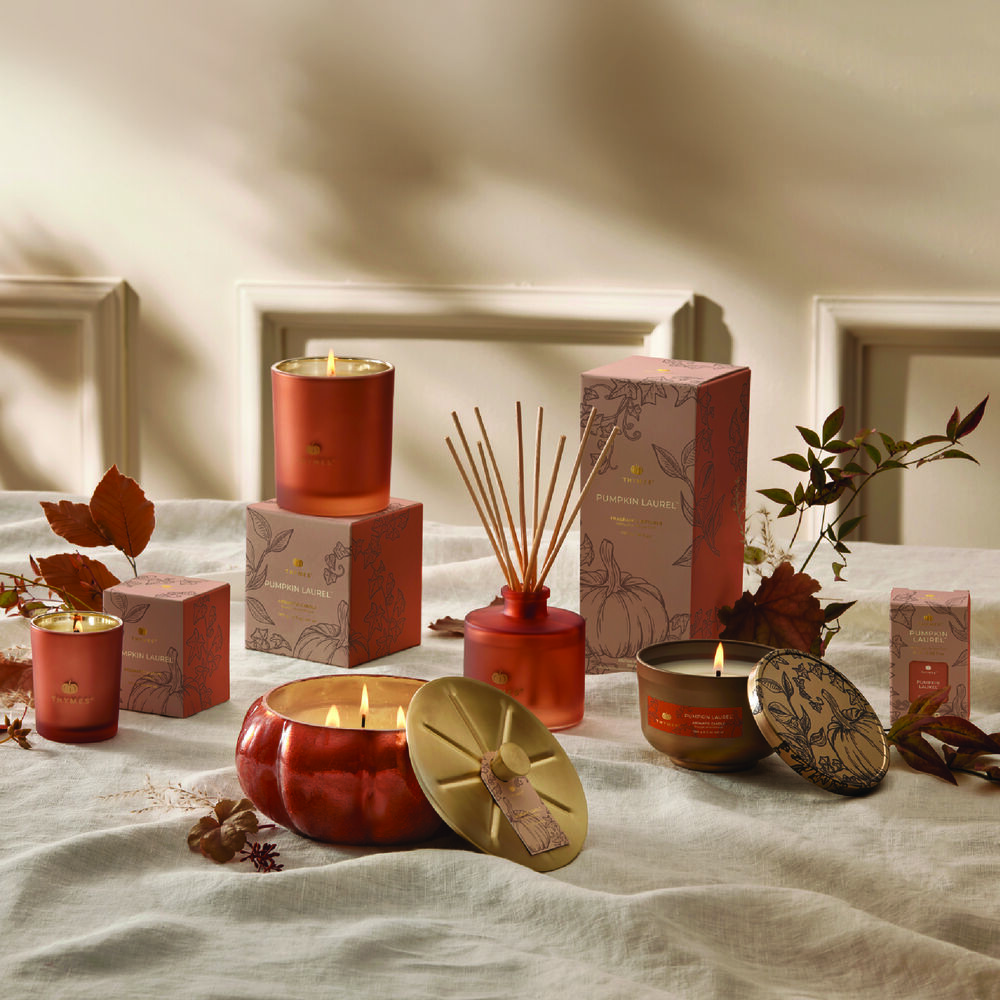 Thymes Pumpkin Laurel Fragrance Collection