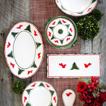 Vietri Uccello Rosso Dinnerware