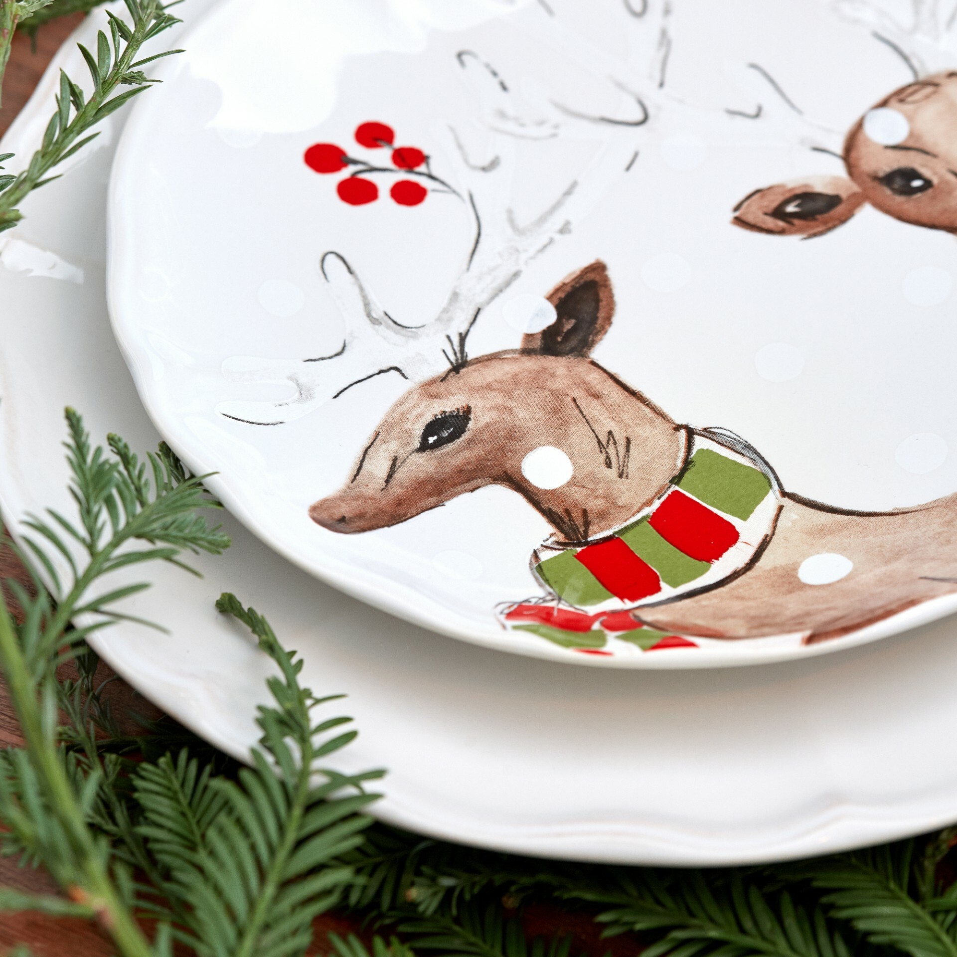 Casafina Deer Friends Holiday Dinnerware