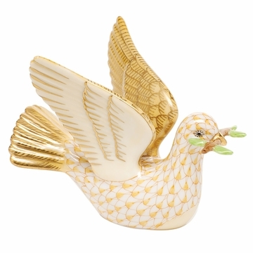 Herend Shaded Butterscotch Bird Figurines