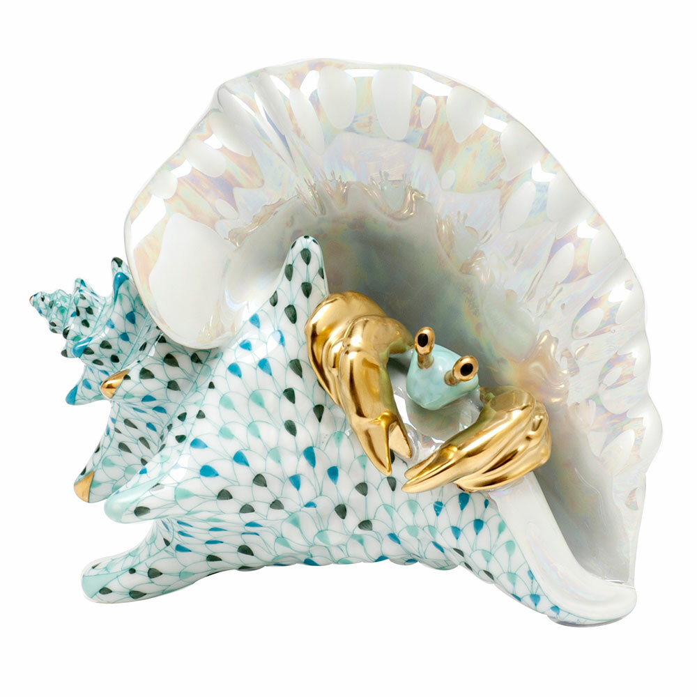 Herend Porcelain Crab & Lobster Figurines