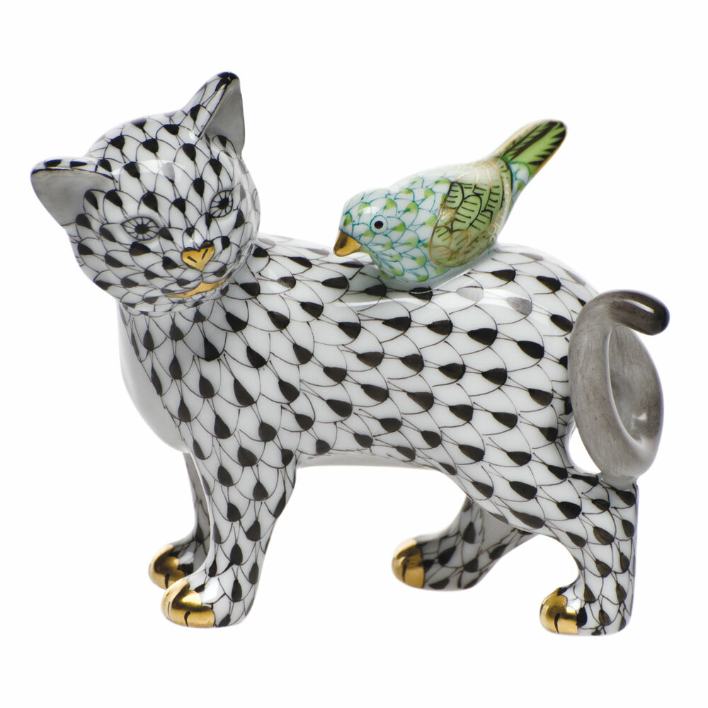 Herend Porcelain Cat Figurines