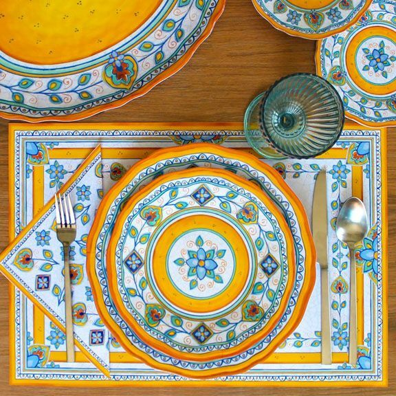 Le Cadeaux Melamine Siena Dinnerware