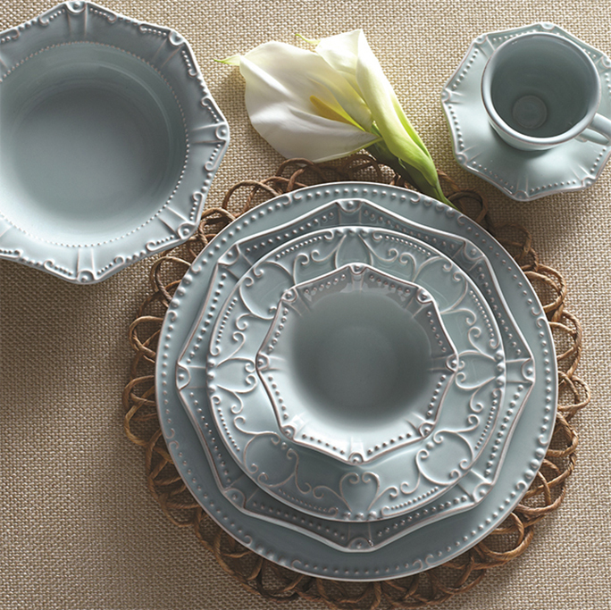 Skyros Designs Isabella Ice Blue Dinnerware