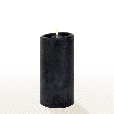 Lucid Liquid Candles - 3x6 Sheer Natural Etoile Pillar Candle - Distinctive  Decor