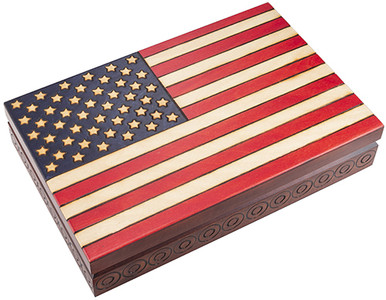 Polish Handcarved Wooden Box - Giant Flag Box - Distinctive Decor