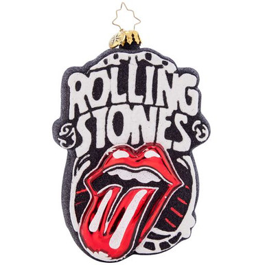 Christopher Radko Rockin' Around The Xmas Tree Rolling Stones Ornament - Distinctive Decor