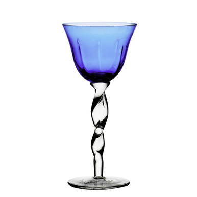 Abigails Wine Glass Adriana Cobalt Blue Set of 4 - Distinctive Decor