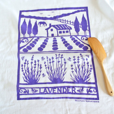 Kei & Molly Textiles Flour Sack Dish Towel: Lavender Farm – Kei & Molly  Textiles, LLC