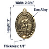 Dimensions (Larger Size 2-3/4)