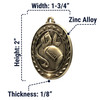 Dimensions (Smaller Size 1-3/4)