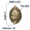 Dimensions (Larger Size 2-3/4)