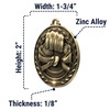 Dimensions (Smaller Size 1-3/4)