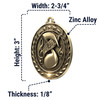 Dimensions (Larger Size 2-3/4)