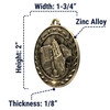 Dimensions (Smaller Size 1-3/4)