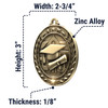 Dimensions (Larger Size 2-3/4)