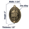 Dimensions (Smaller Size 1-3/4)