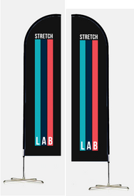 Stretch Feather Flag Double Sided Print Set Of 2