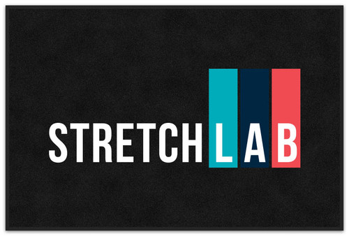 Stretchlab - Flocked Indoor Mat 3X5 - Black/Color