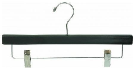 Naturl Wood Bottom Hanger - Black Wood (Pack of 10)