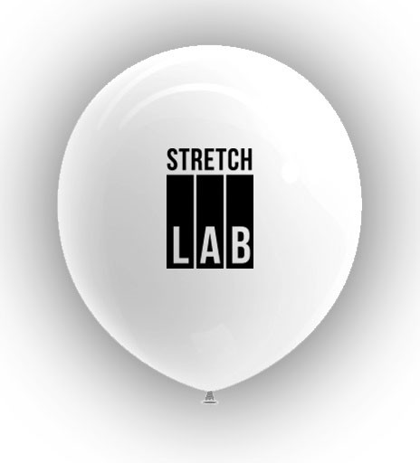Stretchlab -  Balloon - White/Black (Pack of 100)
