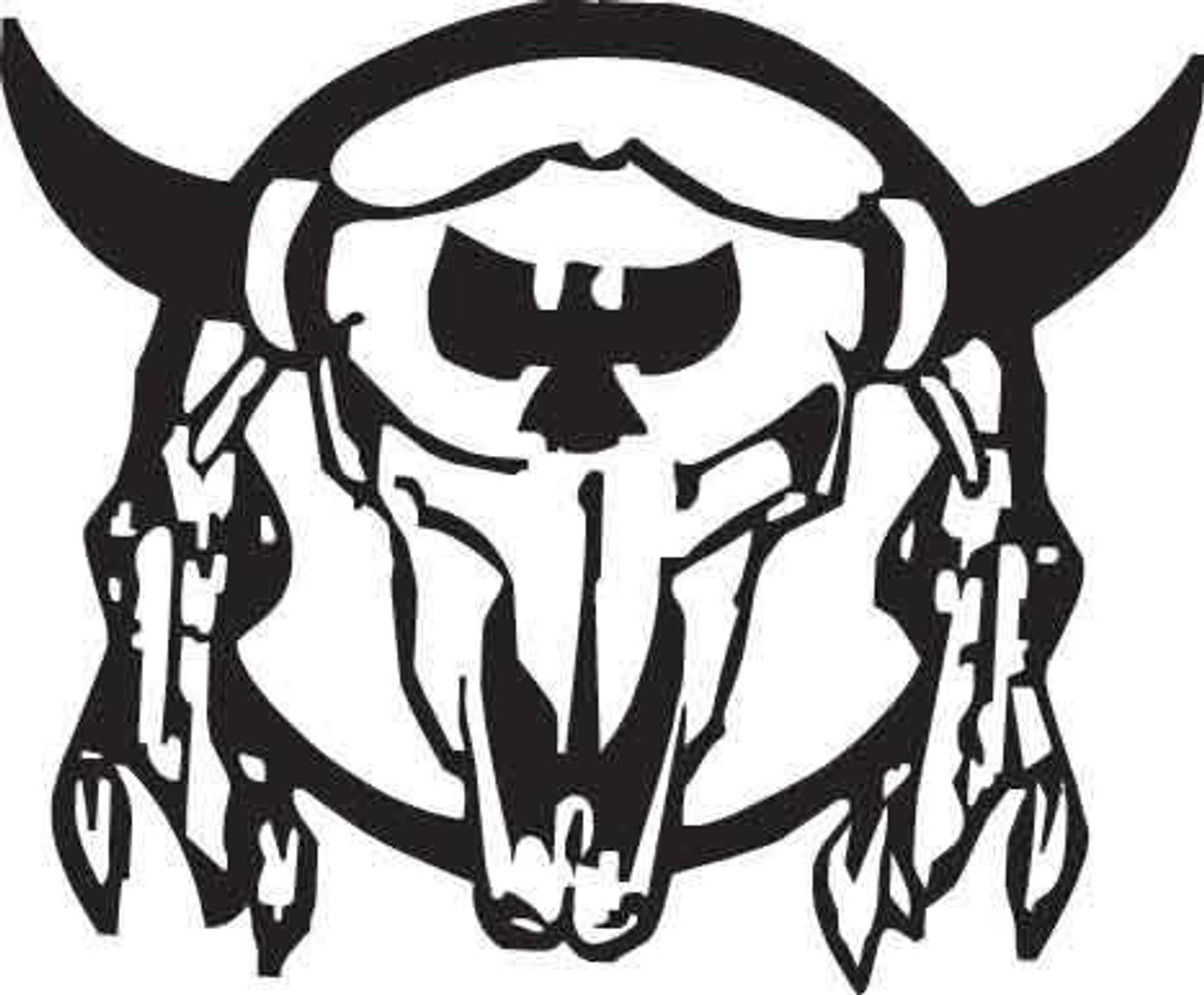 Cow Skull Decal 1586