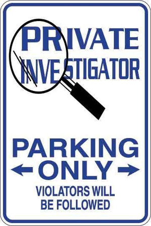 Private Investigator Only Sign Decal