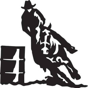 Barrel Racing Decal