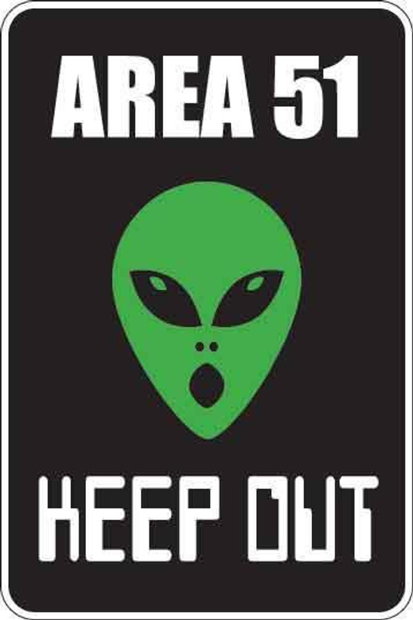 Area 51 Sign Decal