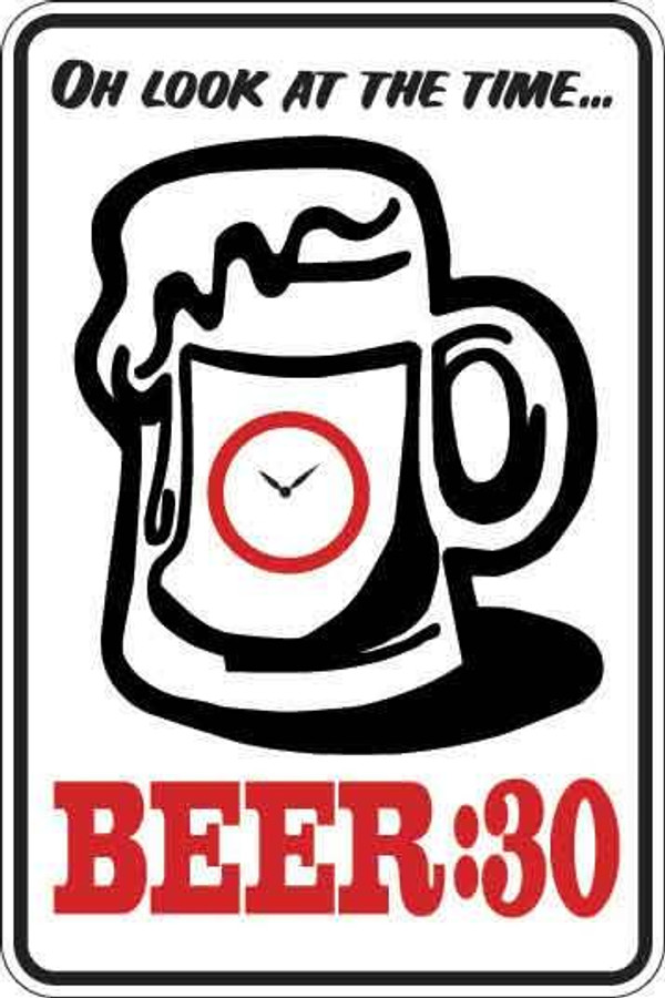 Beer 30 Sign Decal