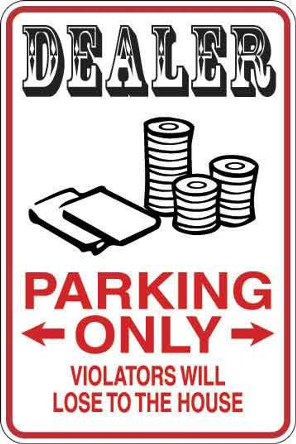 Dealer Parking Only Sign Decal