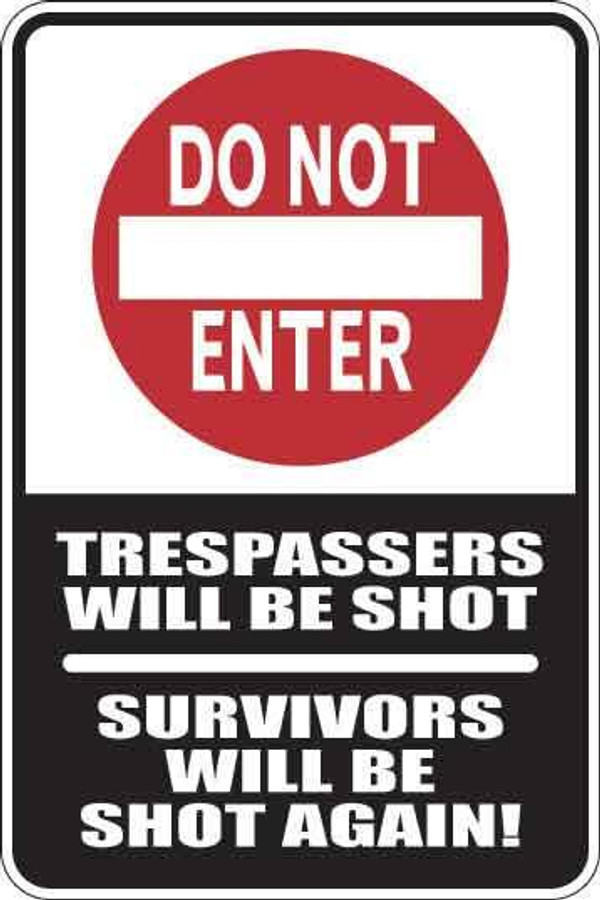 Do Not Enter Sign Decal 1
