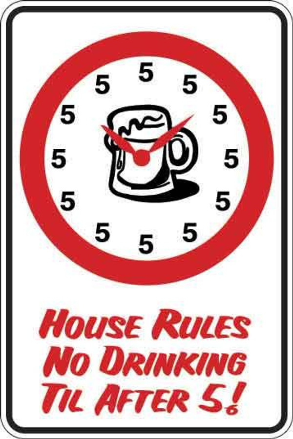 House Rules Sign Decal 1