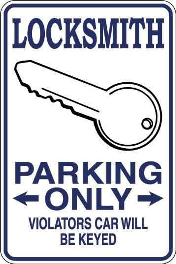 Locksmith Parking Only Sign Decal