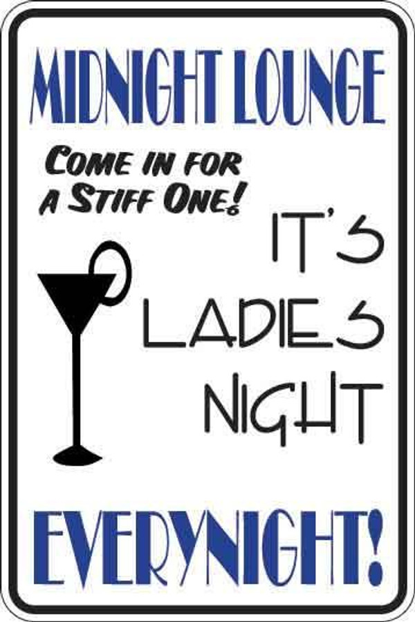 Midnight Lounge Sign Decal