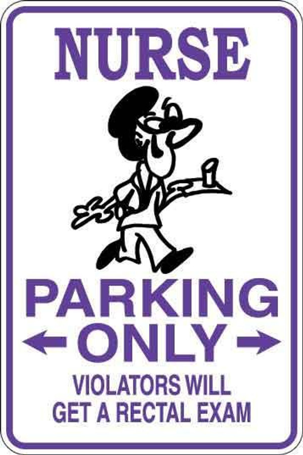 Nurse Parking Only Sign Decal