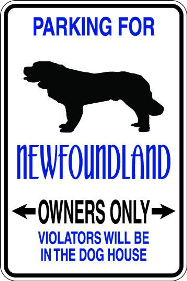 Newfoundland Owners Only Sublimated Aluminum Magnet