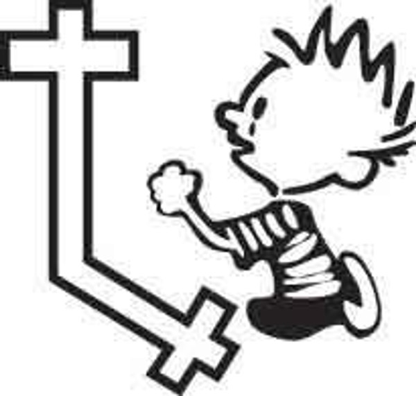 Boy Praying Decal 1