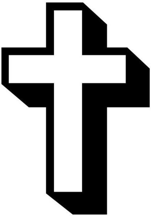 3D Cross Decal