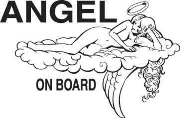 Angel On Board Decal