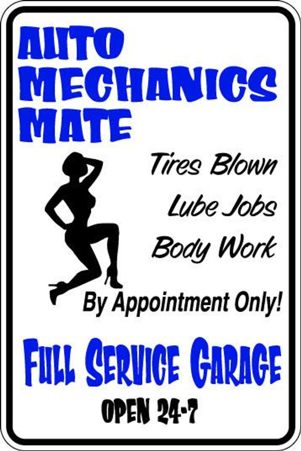 Auto Mechanics Mate Sublimated Aluminum Magnet