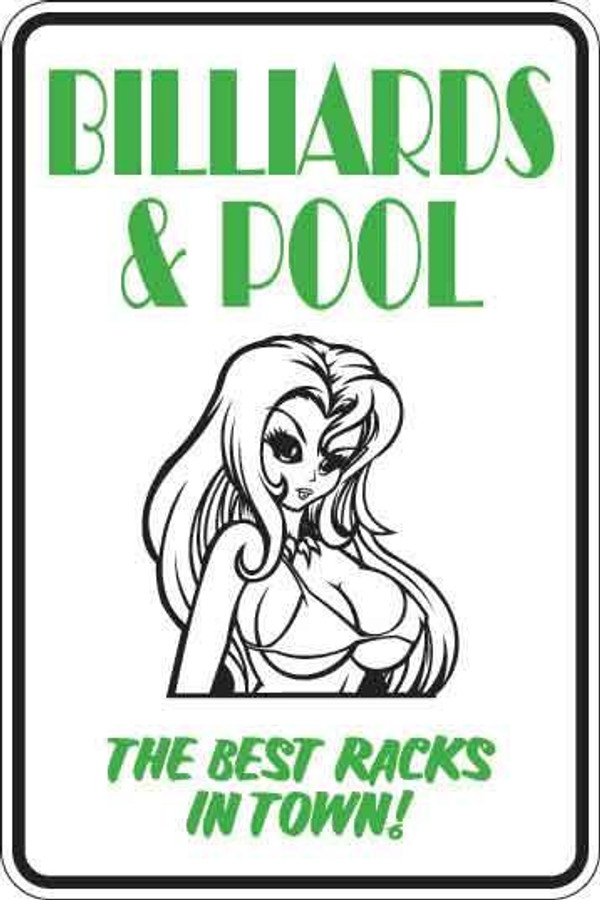 Billiards & Pool Sign Decal