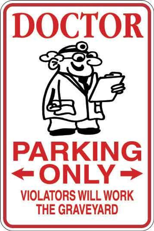 Doctor Only Sign Decal