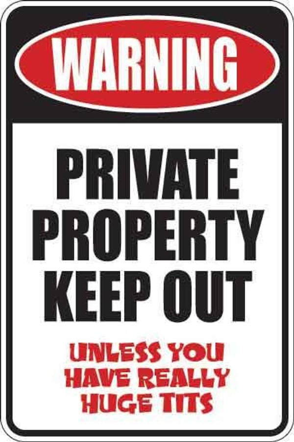 Private Property Keep Out Sign Decal