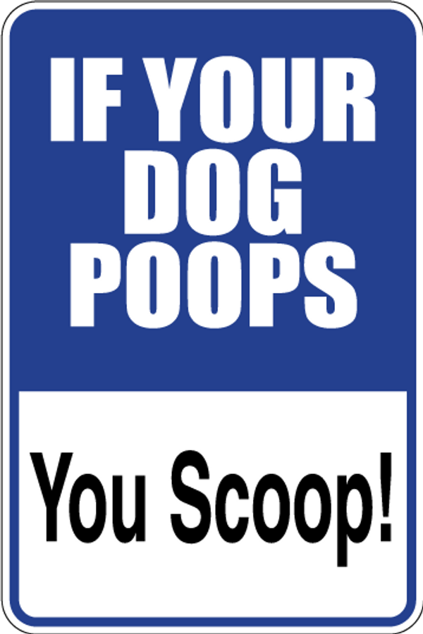 You Scoop Dog Sign Decal