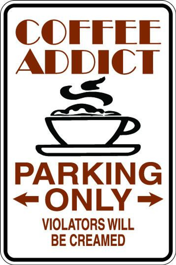 Coffee Addict Sublimated Aluminum Magnet