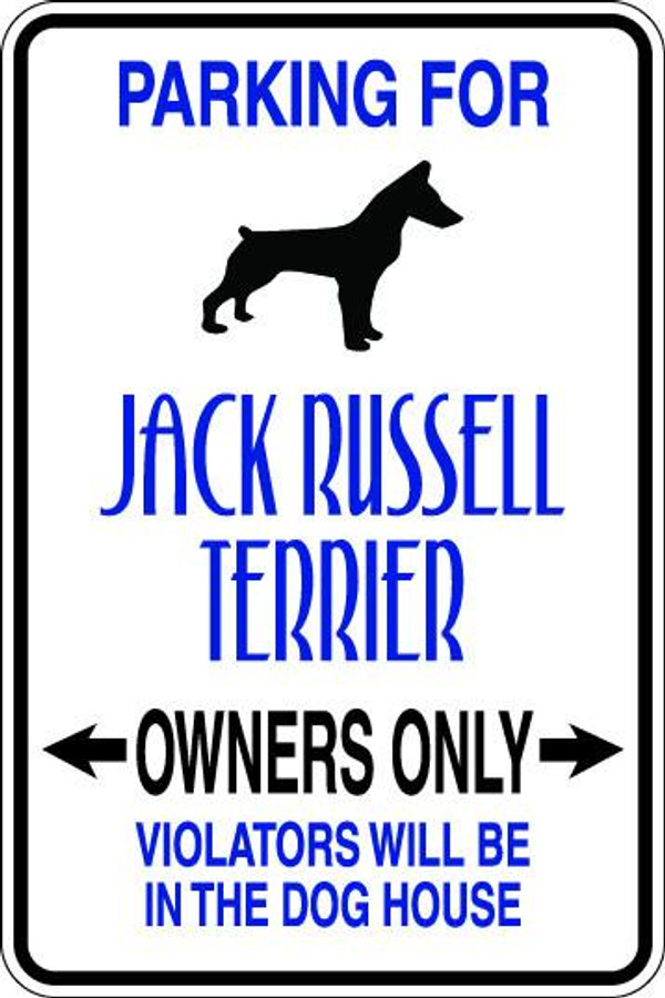 Jack Russell Terrier Owners Only Sublimated Aluminum Magnet