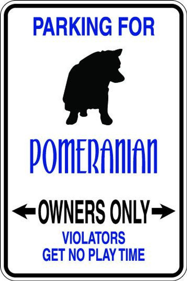 Pomeranian Owners Only Sublimated Aluminum Magnet