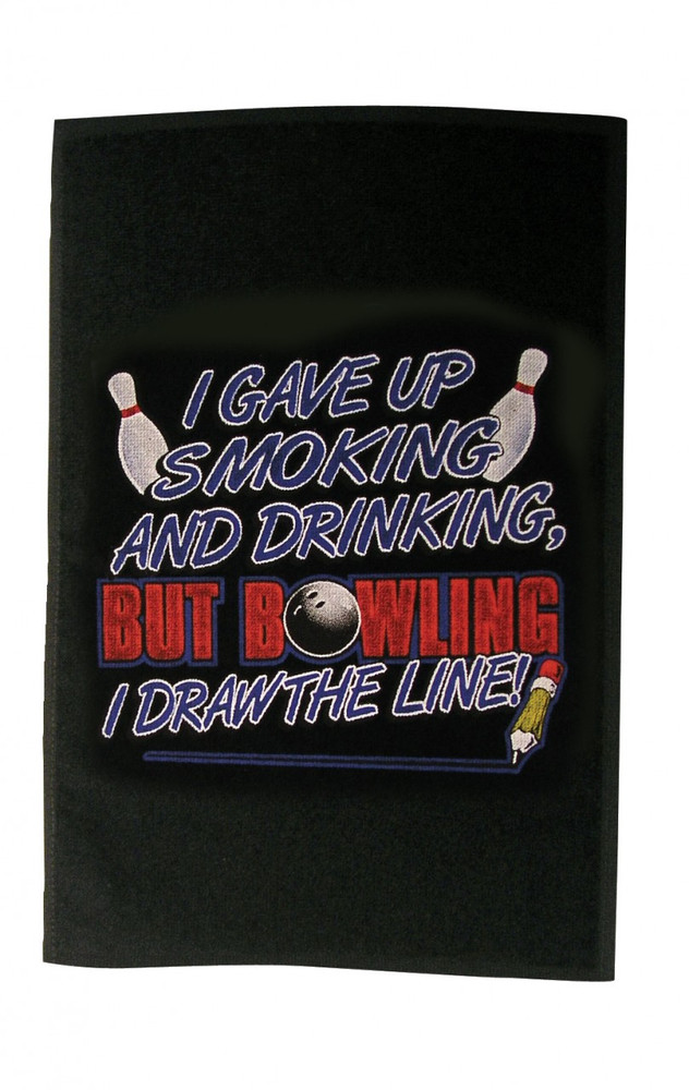 Master I Gave Up Smoking and Drinking Bowling Towel